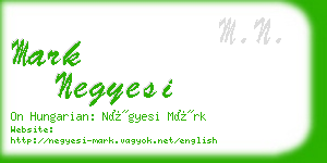 mark negyesi business card